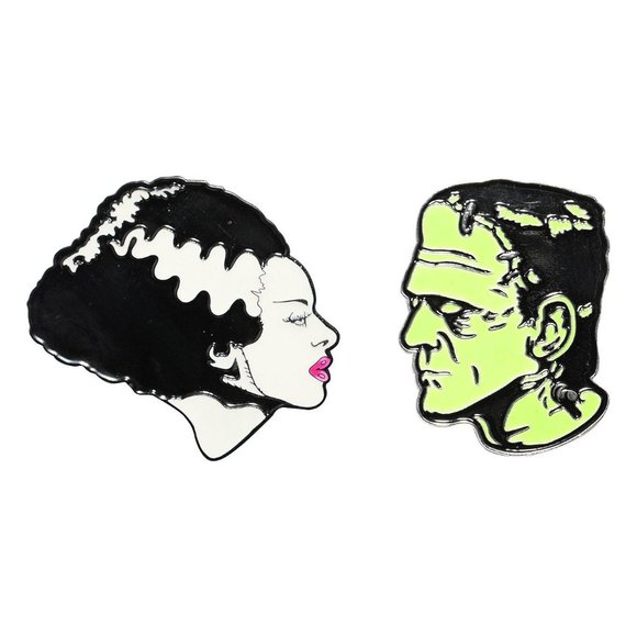 Bride of Frankenstein Enamel Pins 🌙Glow in the dark!🌙 - Picture 1 of 4
